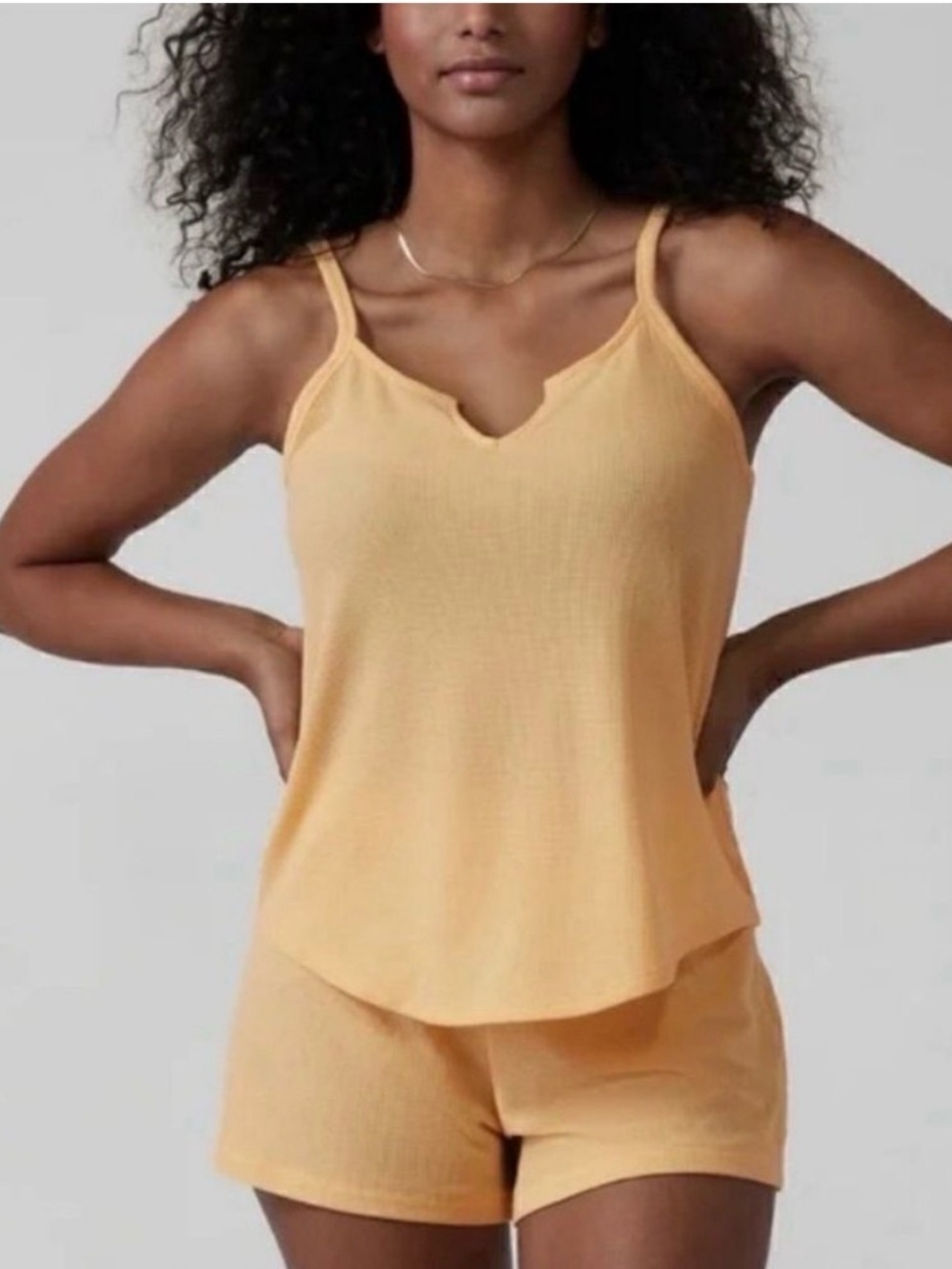 NWT Athleta Wind Down Sleep Cami in Yellow